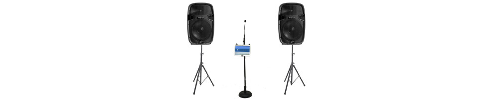 Equipos de sonido para presentador y eventos